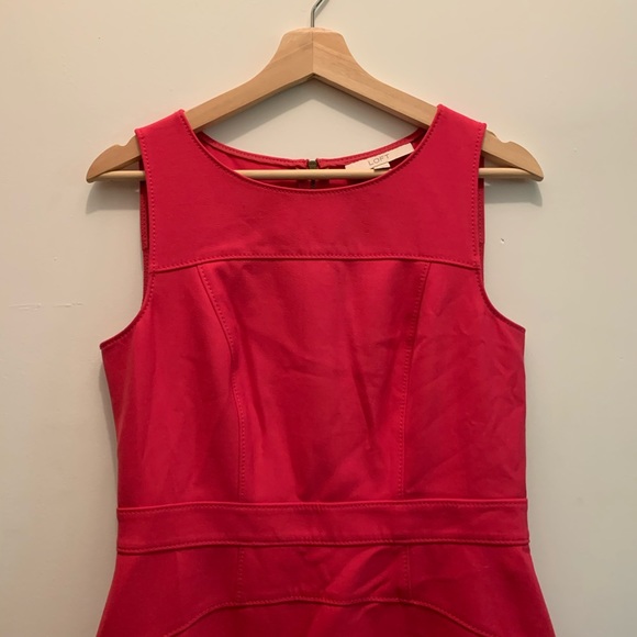Hot Pink Sleeveless Loft Dress - Picture 2 of 4